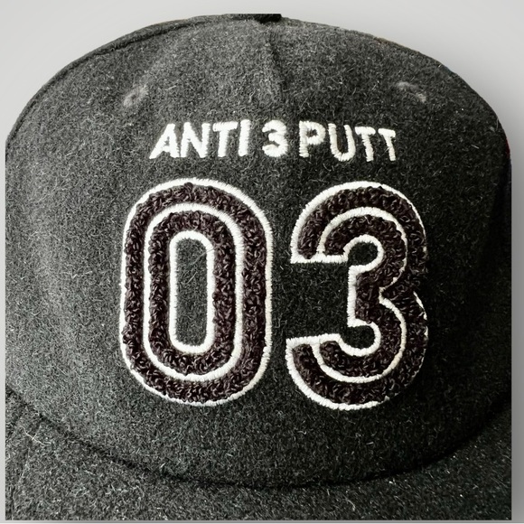 Adidas Anti 3 Putt Black Wool Flat Bill Adjustable Strap Golf Hat/Cap HY1626-NWT - Picture 7 of 16